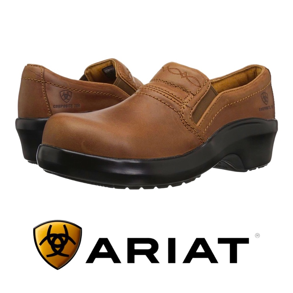 𝐀𝐑𝐈𝐀𝐓 𝗕𝗿𝗼𝘄𝗻 𝗟𝗲𝗮𝘁𝗵𝗲𝗿 𝗦𝗮𝗳𝗲𝘁𝘆 𝗖𝗹𝗼𝗴 Size 8 𝑵𝑬𝑾!